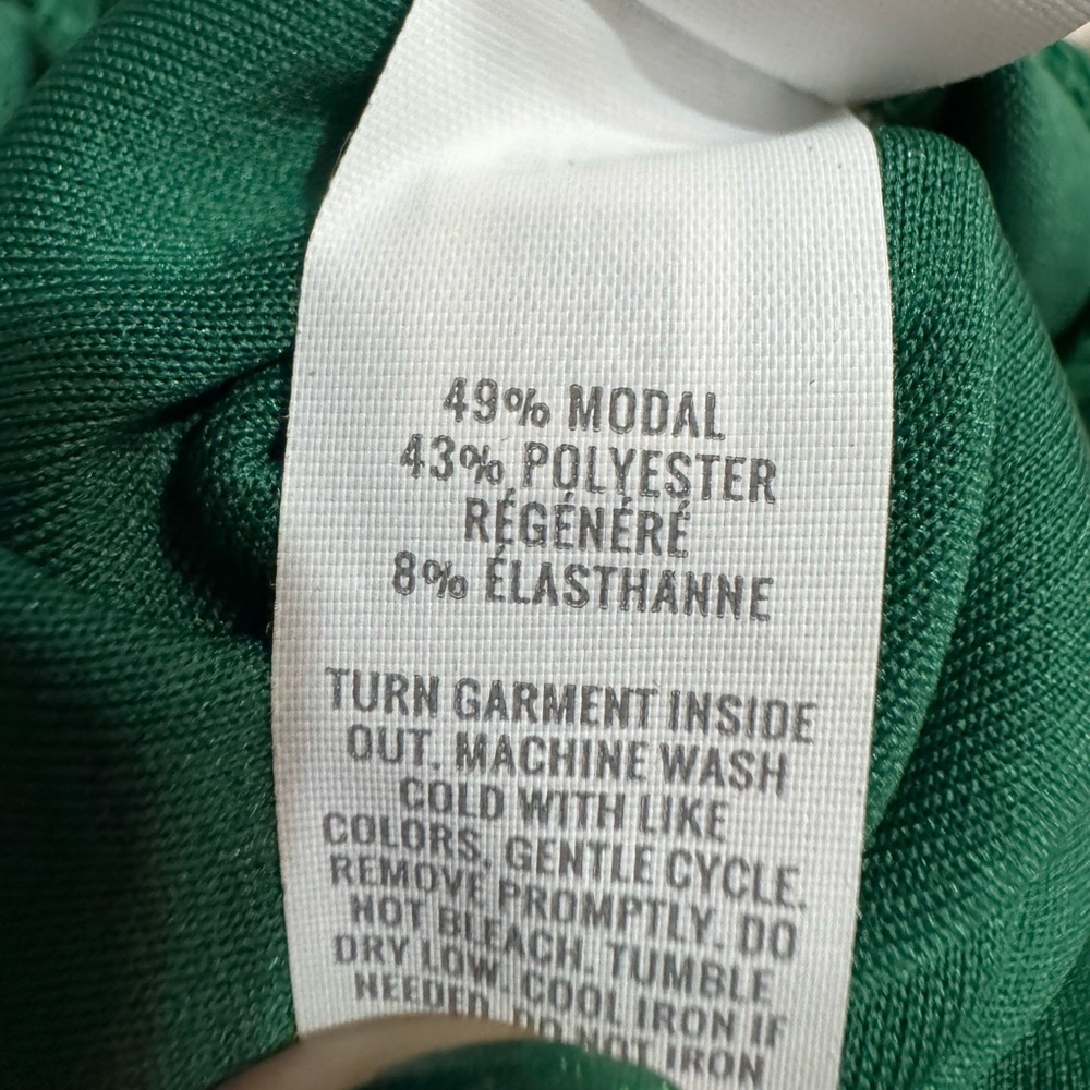 Aerie Green Wide Leg Pants with White Accents - Picture 3 of 3